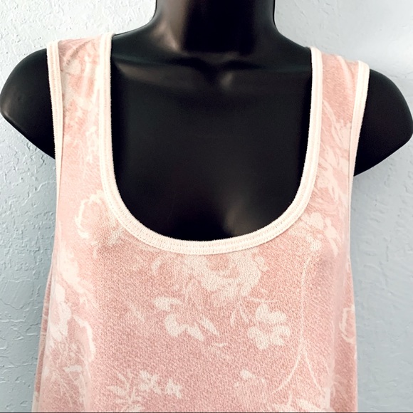 Lucky Brand Pink & White Floral Tank Top Size XL - Picture 3 of 12